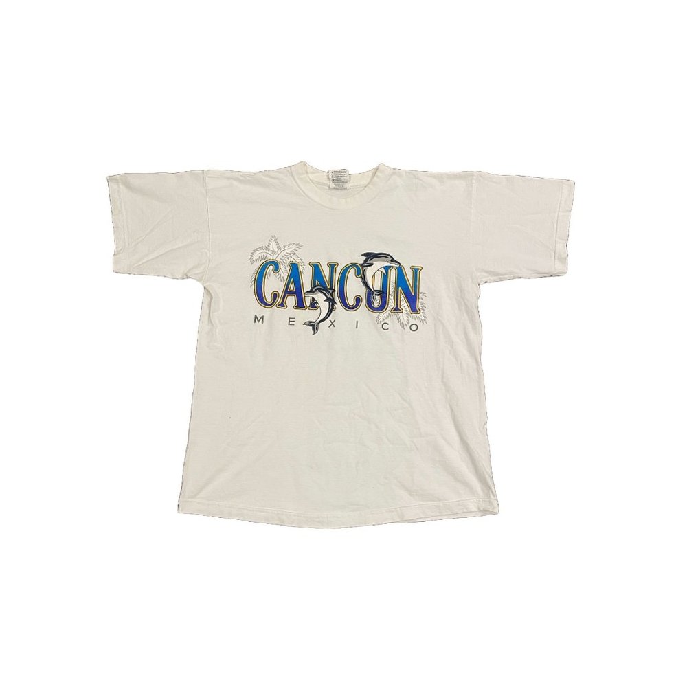 Vintage Rare Cancun Mexico Travel Location T Shirt Large
